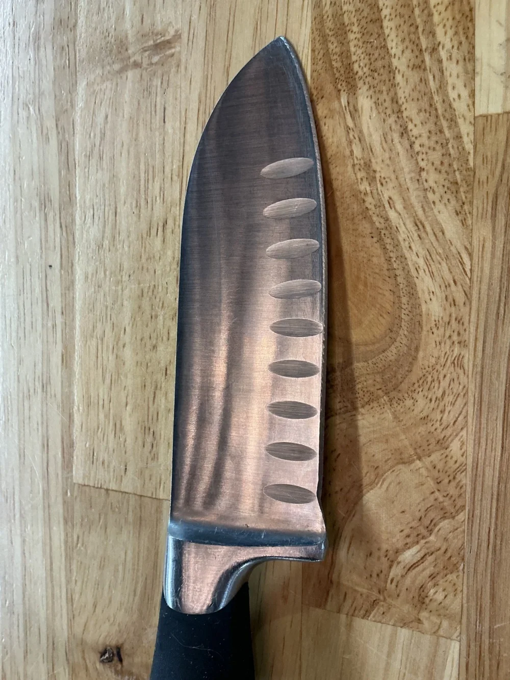 Anolon Advanced Collection 5” Santoku Knife Forged German Steel Granton Edge